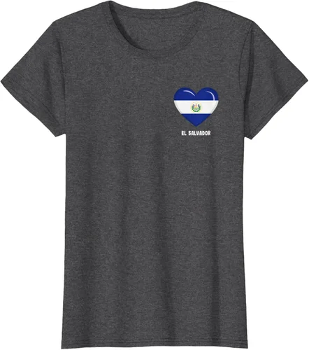 Vista 7 de Camiseta Bandera de El Salvador Camiseta salvadoreña, Negro