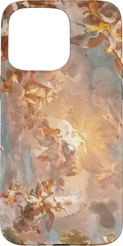 Vista 31 de Funda para iPhone 16, diseño de historia del arte renacentista, diseño de Michelangelo Sky
