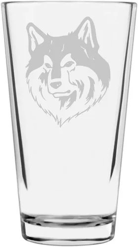Vista 383 de Podenco Canario - Vaso de pinta de 16 onzas con temática de perro personalizado