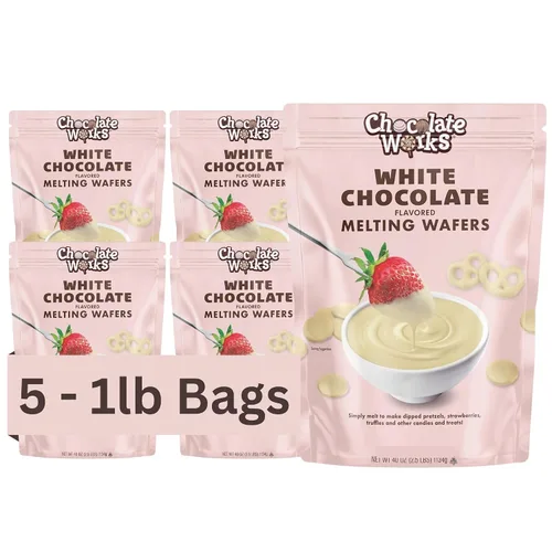 Vista 15 de Chocolate Works Chocolate para Derretir Parent (1.0 lb (Paquete de 5), Chocolate Oscuro)