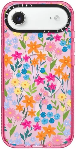 Vista 61 de CASETiFY Impact iPhone Air Case [Delgada/Compatible con Magsafe / 8.2 ft. Protección contra Caídas de Grado Militar 4X] - Lazos - Rosa Arcos