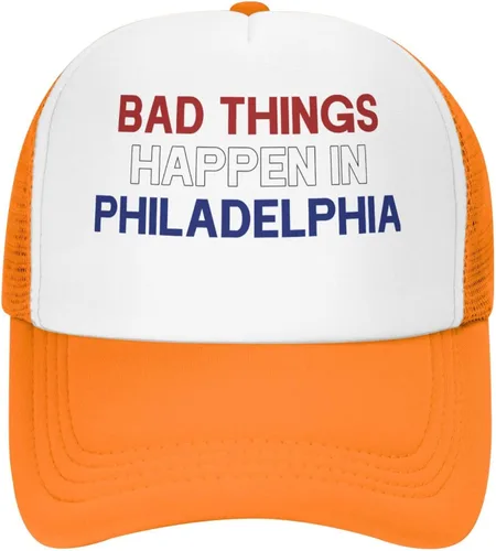 Vista 2 de YVNUM Bad Things Happen in Philadelphia - Gorra de béisbol unisex ajustable para papá