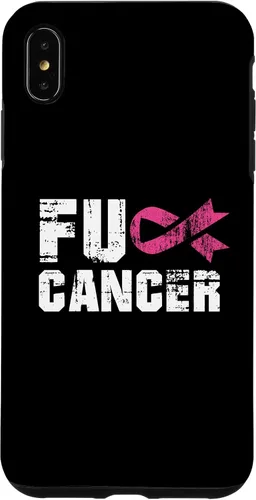 Vista 11 de iPhone 16 Fuck Cancer Survivor Gift Distressed Pink Ribbon Awareness Case
