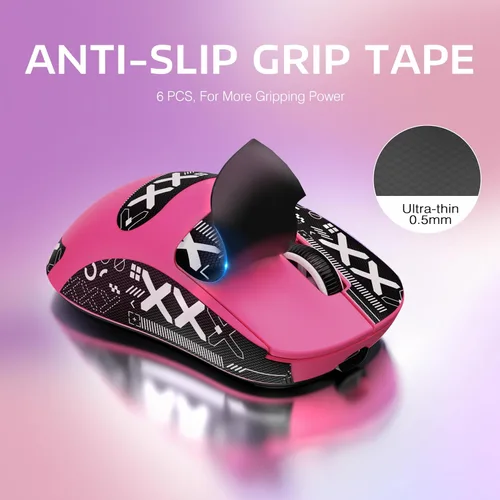Vista 3 de ATTACK SHARK X3 - Mouse inalámbrico ligero para juegos con tres modos de 2.4G/USB-C con cable/Bluetooth, hasta 26K DPI, sensor óptico PAW3395