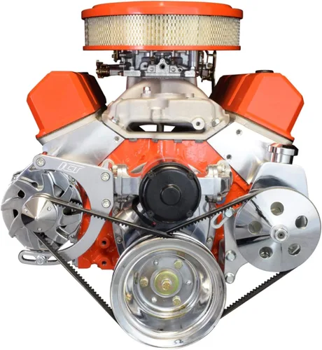 Vista 8 de SBC Power Steering Soporte para bomba eléctrica Bomba de agua Billet 350 bloque pequeño Chevy Adjustable 551360