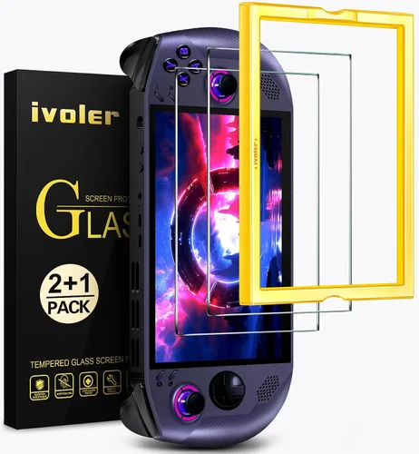 Vista 15 de ivoler Paquete de 3 protectores de pantalla grabados antirreflejos para ASUS ROG Xbox Ally/ROG Xbox Ally X Handheld 2025, vidrio templado