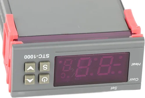 Vista 3 de Jeffergarden STC 1000 - Controlador digital de temperatura, termostato conmutable Celsius Fahrenheit con sensor de 3.3 ft, para acuario, terrario