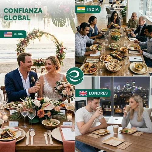 Vista 5 de ECO SOUL Cuencos de bambú de 7 onzas, compostables, resistentes