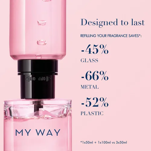 Vista 7 de Armani Beauty - My Way - Eau de Parfum - Women's Perfume - Floral Woody Fragrance - Bergamot, Orange Blossom, Tuberose, Jasmine, Cedarwood, Vanilla