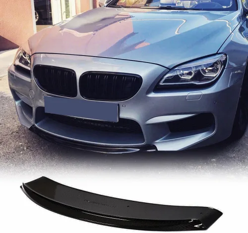 Vista 9 de Borde de parachoques delantero de fibra de carbono real F06 para BMW Serie 6 2012-2017 F06 F12 F13 650i M Sport Convertible Coupé 2 puertas Alerón