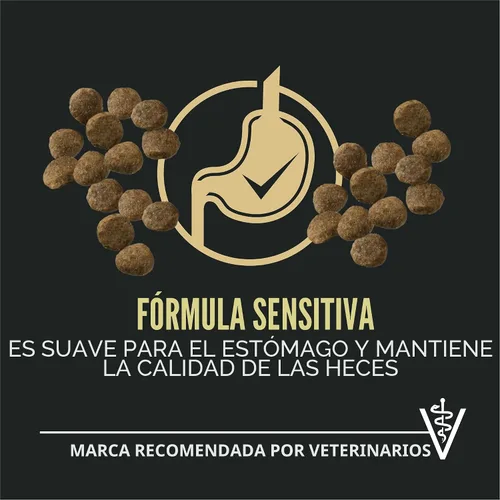 Vista 2 de Purina Pro Plan Alimento para Cachorros de Piel y Estómago Sensibles Fórmula de Cordero y Harina de Avena - Bolsa de 4 lb