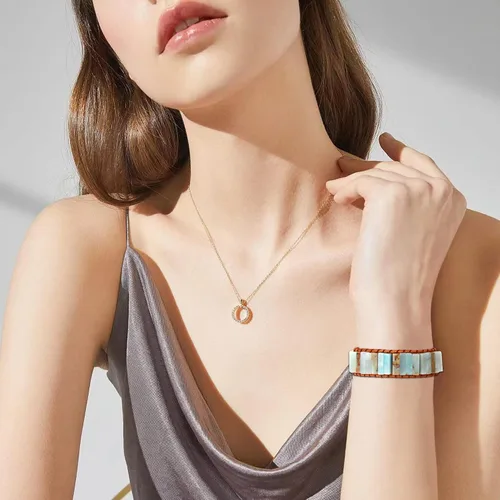 Vista 6 de sedmart - Pulseras de los 7 chakras para mujeres con piedras reales y correa de cuero, cuentas curativas para hombres y mujeres, joyería bohemia
