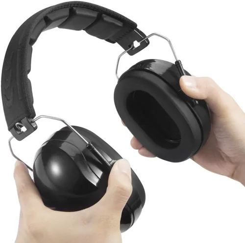 Vista 5 de Pro For Sho All Terrain Safety Ear Protection - Larger Size Foldable Ear Muffs Lighter Weight & Maximum Hearing Protection