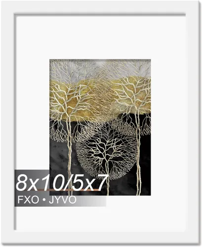 Vista 18 de Fxojyvo Marco de Fotos de 4x6, Muestra Foto de 3.5x5 con Paspartú o 4 x 6 Sin Paspartú, Liviano y de Alta Transparencia Marco de 4 por 6 para Pared