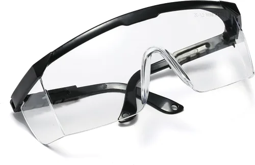 Vista 9 de Gafas de seguridad, 5 gafas protectoras ajustables de visión amplia, gafas de seguridad ligeras a prueba de niebla