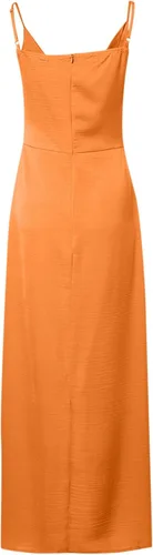 Vista 4 de Finelylove Vestido formal de verano para mujer, con tirantes delgados, cuello en V, fruncido, entallado, para cóctel, baile de graduación