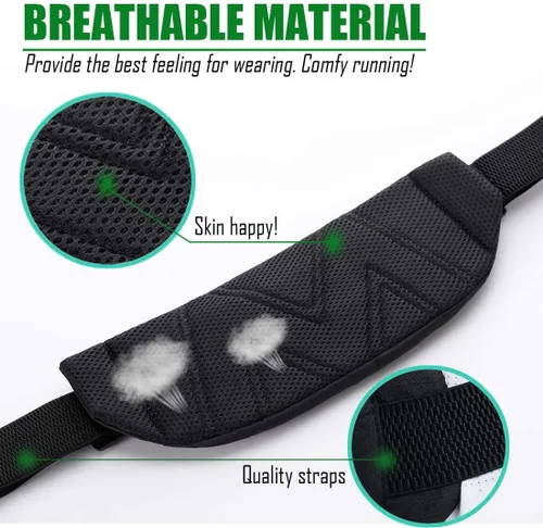 Vista 4 de USHAKE Cinturón para correr, para hombres o mujeres, ultra ligero, sin rebote, bolsa de cintura, bolsa de entrenamiento de fitness, bolsa de cintura