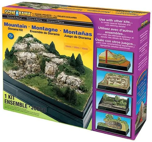 Vista 6 de Woodland Scenics Kit de diorama, montaña
