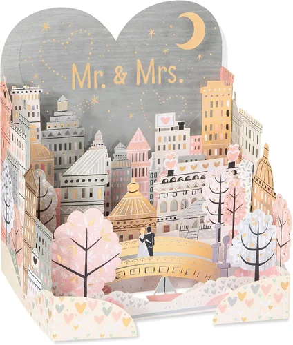 Vista 8 de American Greetings Tarjeta de boda desplegable (A Wonderful Life)