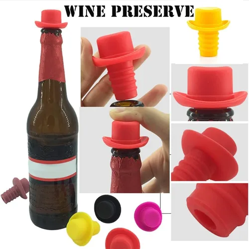 Vista 7 de AKOAK 3 tapones de vino, tapones para botellas de vino y bebidas