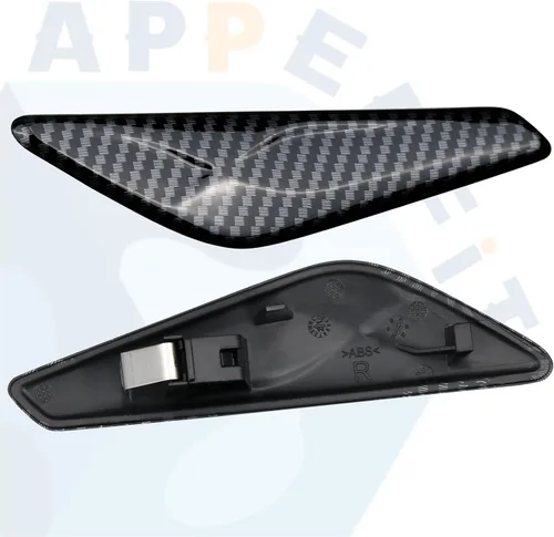 Vista 2 de Guardabarros delantero de fibra de carbono para el lado izquierdo del conductor y el lado derecho del pasajero, compatible con BMW X3 F25 X4 F26