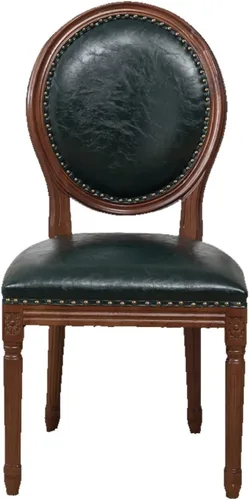 Vista 27 de Juego de sillas de comedor de madera 1/2/4, sillas de cocina tapizadas con asiento de cuero, silla de comedor rústica, silla lateral sin brazos
