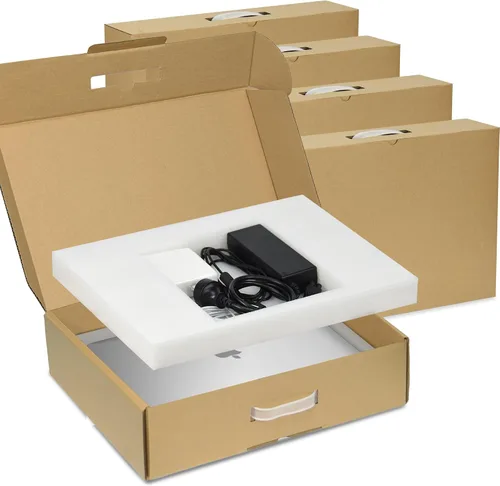 Vista 10 de ALASHI Caja de envío para laptop, espuma cortable, se adapta a 17.3 Marrón