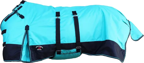 Vista 7 de 1200d atuendo impermeable para caballo rígido, manta de invierno pesada, Bellyband Negro