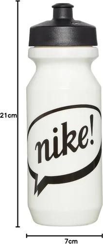 Vista 5 de Nike 2.0 HY6004 Botella de agua, blanco/negro, botella de boca grande de 22 onzas