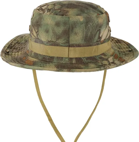 Vista 14 de FRTKK Sombrero militar Boonie táctico ajustable Boonie sombreros para hombres mujeres caza pesca al aire libre safari sol