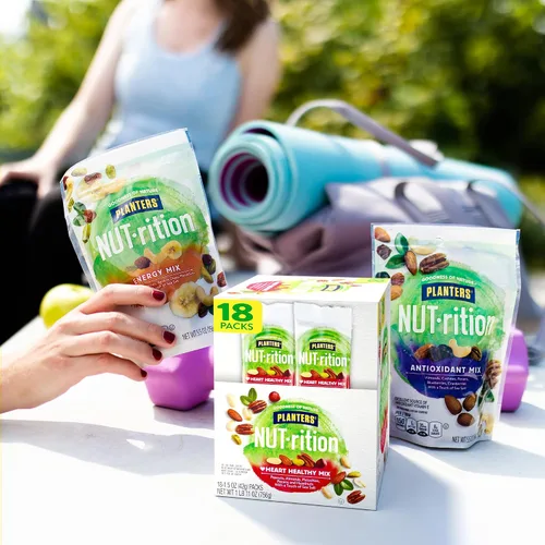 Vista 3 de Planters Combinación saludable nutrición para el corazón, 1.5 onza, 18 Count
