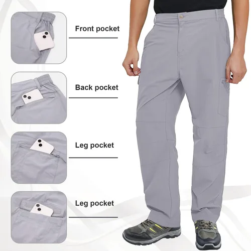 Vista 3 de FEIXIANG Moderno/ajustado para hombre Gris claro
