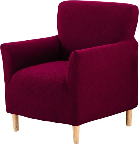 Vista 63 de Fundas de jacquard para sillón de banquete, fundas suaves para sillón de 1 pieza, fundas elásticas para silla de sala de estar, antideslizantes