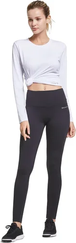 Vista 5 de BALEAF Women's Long Sleeve Running Shirts Workout Tops Athletic Active Quick Dry Soft Lightweight