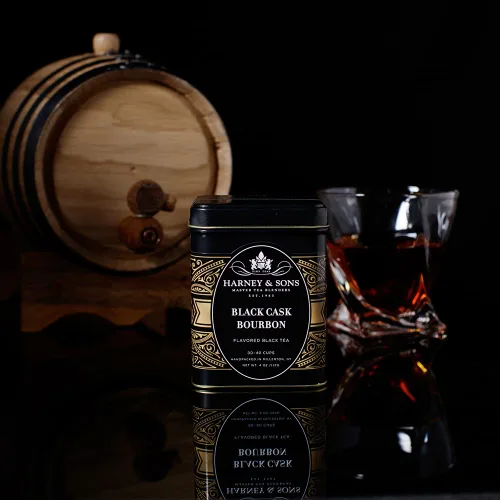 Vista 4 de Harney & Sons Té suelto Black Cask en lata, Bourbon, 4 oz