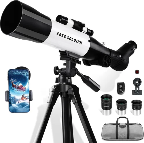 Vista 11 de Telescopio para adultos Astronomía 2.756 in Apertura 11.811 in Longitud focal Telescopio astronómico portátil para principiantes mayores de 8 años