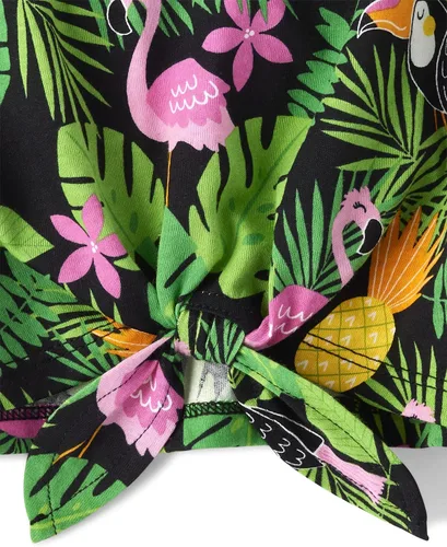Vista 4 de The Children's Place Camisetas sin mangas con nudo para bebés y niñas pequeñas
