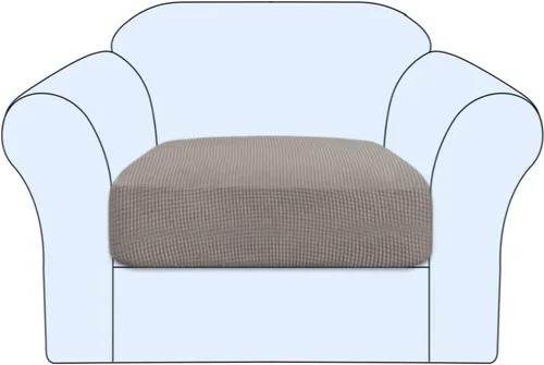 Vista 8 de Funda de cojín elástica para sofá, funda de asiento, funda de sofá de dos plazas, protector de elastano elástico para muebles para asiento (negro, 1)