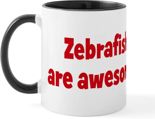 Vista 23 de CafePress I Speak Zebrafish - Taza de café de cerámica, taza de té de 11 onzas