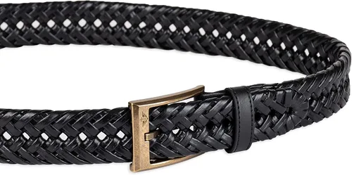 Vista 3 de Dockers - Cinturón de vestir y casual de cuero trenzado para hombre