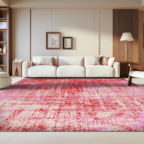 Vista 44 de SAFAVIEH Adirondack Collection - Alfombra de pasillo de 2 pies 1 pulgada x 8 pies, beige y pizarra, diseño abstracto moderno, no desprende pelusa