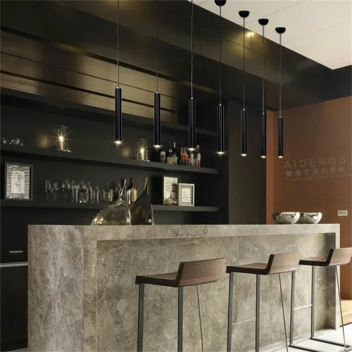 Vista 6 de 110 V 12 W Dia 5 CM L40CM tubo LED moderno Lámparas colgantes luz de punto para isla comedor sala de estar bar mostrador tienda techo cocina luces