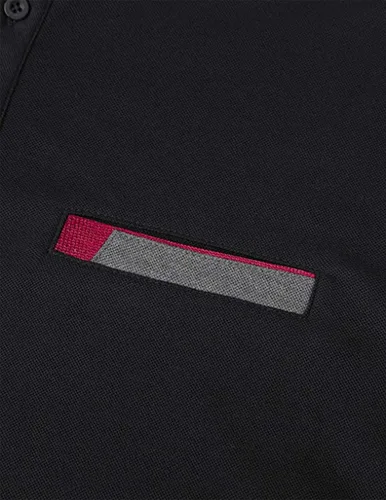 Vista 5 de LIUPMWE Camisas polo para hombre con bolsillo, elegante, a cuadros, de algodón, de manga corta, camisetas de golf