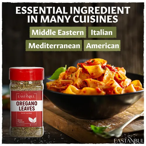 Vista 4 de Eastanbul Orégano, orégano seco, estilo mediterráneo, 1.4 onzas, hojas secas y puras, especias turcas, exquisitamente fragante, vegano de sabor
