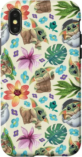 Vista 5 de Star Wars The Mandalorian Grogu - Carcasa con estampado tropical para iPhone 17