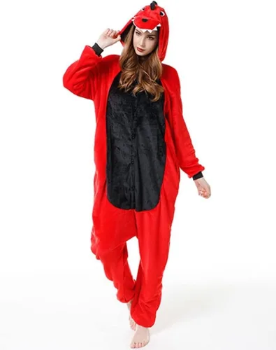 Vista 5 de Costume Bay Pijama de animal Kigirumi para mujeres y hombres adultos, unisex, ropa de dormir para Halloween, cosplay, disfraz de una sola pieza