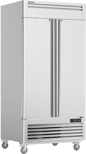Vista 13 de Coolski Congelador comercial de 19.32 pies cúbicos con puerta sólida, ventilador de congelador de acero inoxidable de alcance vertical de 27