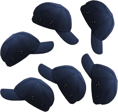 Vista 9 de Casco de béisbol azul océano de seguridad para hombres y mujeres