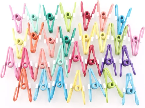 Vista 9 de Clips para chips, 30 piezas de material recubierto de PVC para envasado de alimentos, clips para bolsa, clips para paquete, clip de chip, alfileres
