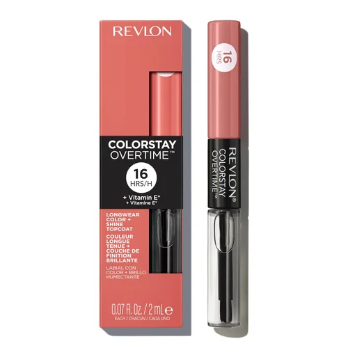 Vista 18 de Revlon Lápiz labial líquido con brillo de labios transparente, colorStay Overtime Lipcolor, relleno de calcetines para mujeres, 005 Infinite 005